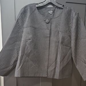 Spense Black Textured Knitwear